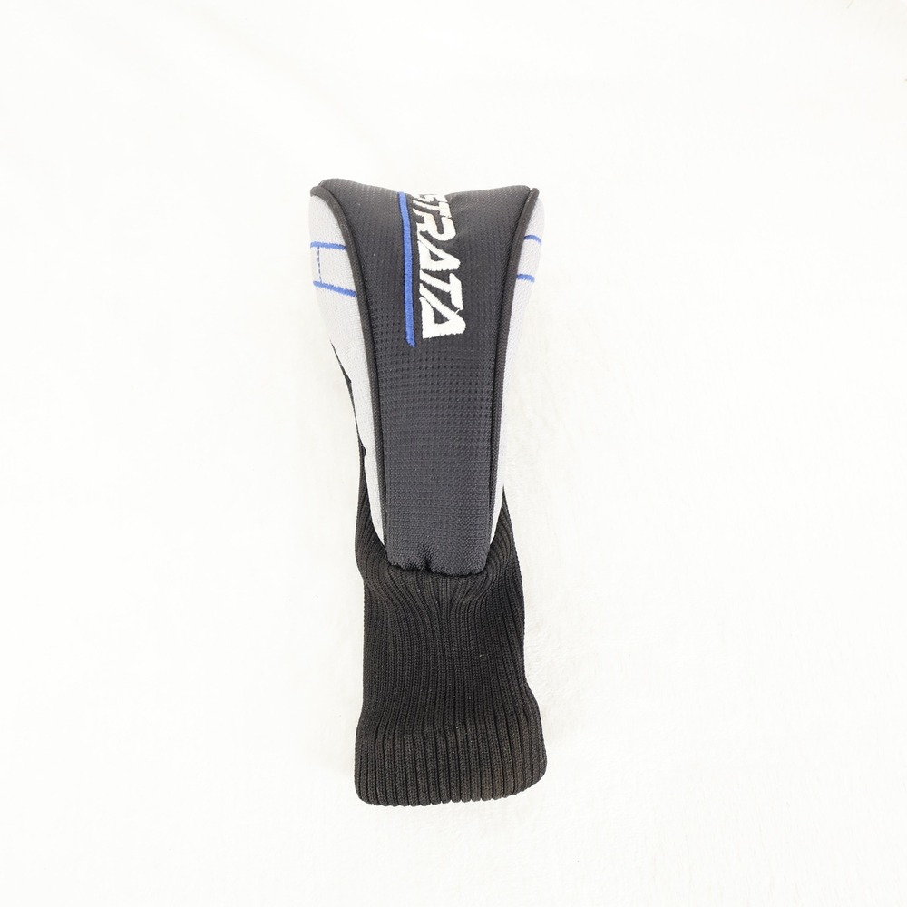Strata 4H Hybrid Golf Club Headcover Black Grey Blue Knit Sock Protective Cover